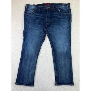 Foundry Jeans Mens 52x30 (Fits 48x29) Blue Athletic Fit Stretch Denim Straight